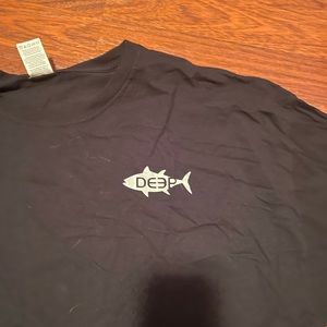 deep long sleeve logo shirt